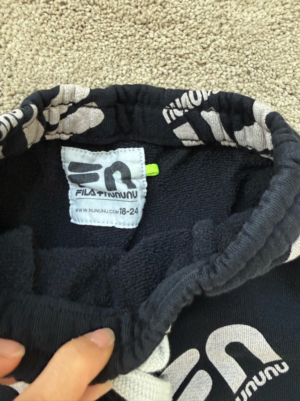 Nununu black joggers 18-24mo - Picture 3 of 3